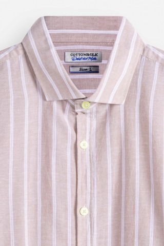 Camicia Fantasia Misto Lino