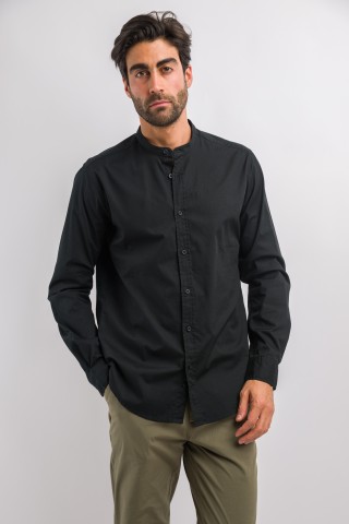 Camicia Coreana Tinta Unita