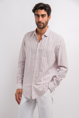 Camicia Fantasia Misto Lino