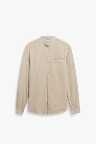 Camicia Coreana Tinta Unita