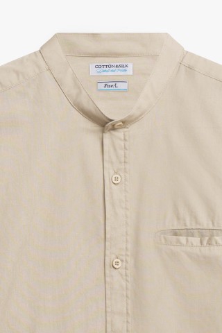 Camicia Coreana Tinta Unita