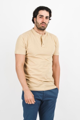 Polo Coreana Tinta Unita