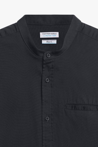 Camicia Coreana Tinta Unita