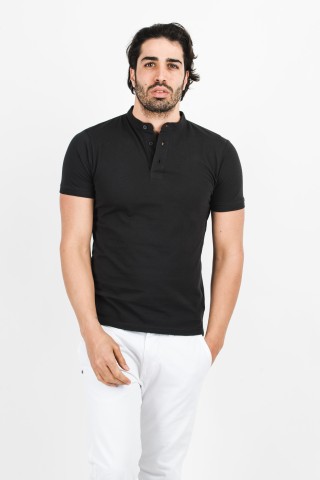 Polo Coreana Tinta Unita