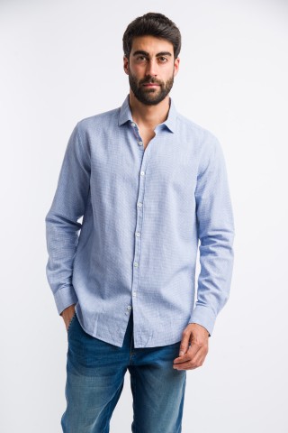 Camicia Fantasia Misto Lino
