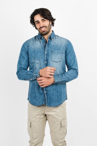 Camicia Jeans Button Down