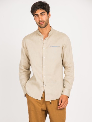 Camicia Coreana Lino
