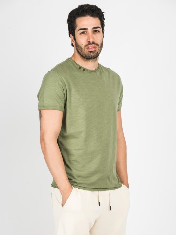 T-Shirt Con Bottoncini
