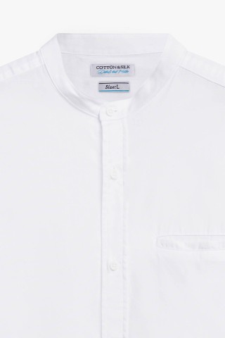 Camicia Coreana Tinta Unita