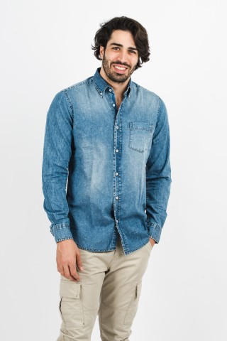 Camicia Jeans Button Down