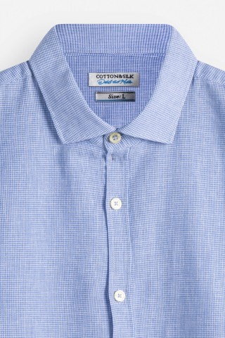 Camicia Fantasia Misto Lino