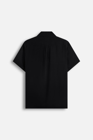 Camicia Mezza Manica Collo Bowling
