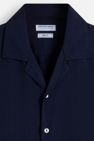 Camicia Mezza Manica Collo Bowling