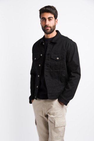 Giacca Jeans Nero