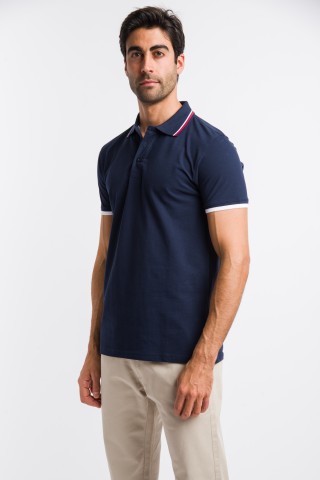 Polo Piquet Contrasto
