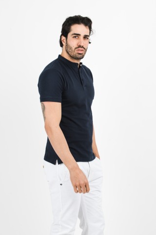 Polo Coreana Tinta Unita