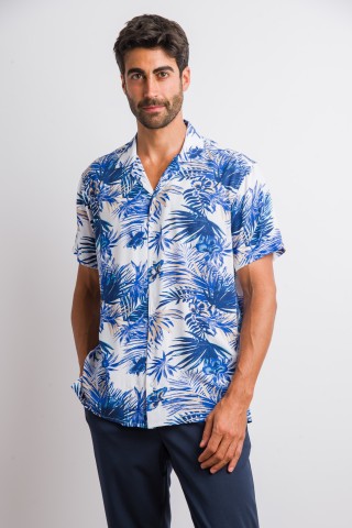 Camicia Hawaii Collo Bowling