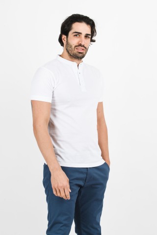 Polo Coreana Tinta Unita
