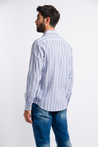 Camicia Fantasia Misto Lino